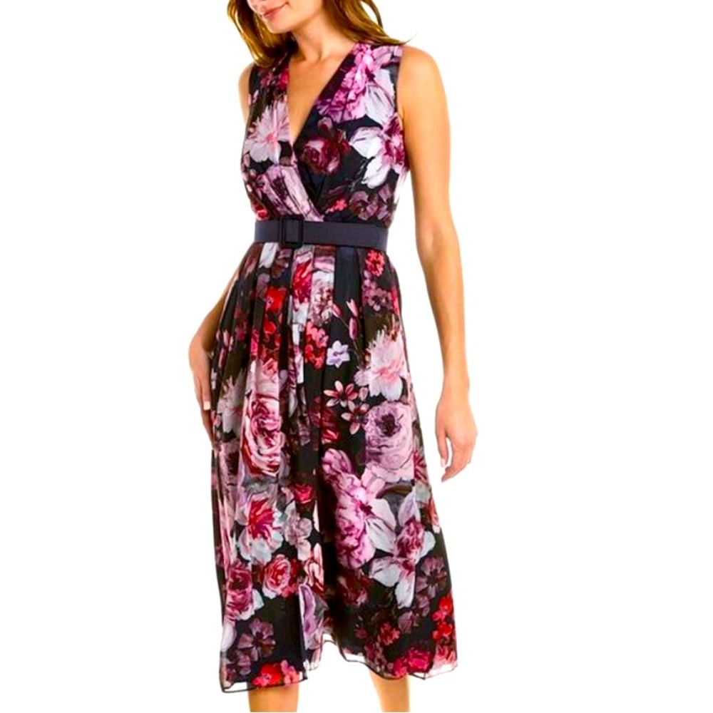 WORN ONCE • Kay Unger Julia Midi Dress 🌸